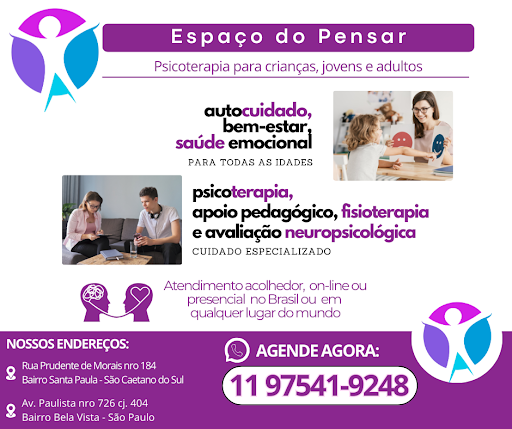 Espaço do Pensar - Clínica de Psicologia em São Caetano do Sul - Psicólogo